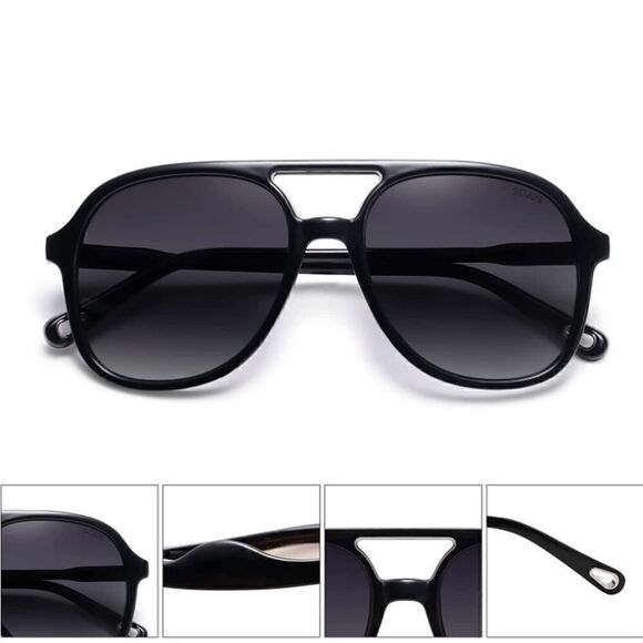 Retro Aviator Sunglasses    main image 4